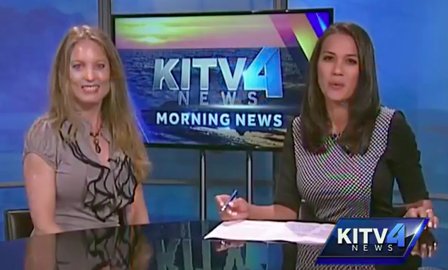 Spreading the Good News about ShareFest and Upcycling on KITV4 News